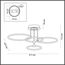 LUMION 5283/96CL LEDIO LN23 228 золотой, коричневый Люстра потолочная LED 96W 3000-6000K 4546Лм 220V URSULA, изображение 2