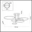 LUMION 5282/99CL LEDIO LN23 226 белый, хром Люстра потолочная LED 156W 3000-6000K 9899Лм 220V URSULA, изображение 2