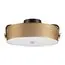LUMION 6597/40L LEDIO LN25 158 черный, античная латунь/античная латунь металл/металл, стекло Потолочный светильник LED 40W 4000К 220V DRUMY