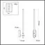 LUMION 6546/14WL LEDIO LN23 352 чёрный Светильник настенный LED 14W 4000K 490Лм 220V CLARK, изображение 2