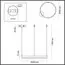 LUMION 6531/34L LEDIO LN23 215 латунь Светильник подвесной LED 34W 3000-6000K 1788Лм 220V ECHO, изображение 2