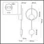 LUMION 5691/13WL LEDIO LN23 351 белый, чёрный, золотой Настенный светильник LED 13W 3000K 820Лм 220V MARQUE, изображение 2