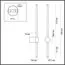 LUMION 5677/8WL LEDIO LN23 346 чёрный Настенный светильник LED 8W 3000K 550Лм 220V BRAM, изображение 2