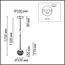 LUMION 8083/1A LEDIO LN25 320 золото/прозрачный, металл/акрил Подвесной светильник LED 1*3W 220V RIMINI, изображение 2