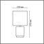 LUMION 8177/1T COUNTY LN25 000 серый, керамика/текстиль Настольная лампа E14 1*40W 220V KAISA, изображение 2