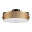 LUMION 6597/40L LEDIO LN25 158 черный, античная латунь/античная латунь металл/металл, стекло Потолочный светильник LED 40W 4000К 220V DRUMY