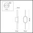 LUMION 5606/9WL LEDIO LN23 354 черный Настенный светильник LED 9W 3000К 628Лм 220V ELADO, изображение 2