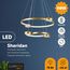 LUMION 5247/79L LEDIO LN23 000 матовое золото Светильник подвесной диммир. с ДУ LED 79W 4088Лм 220V SHERIDAN, изображение 4