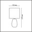 LUMION 8173/1T COUNTY LN25 000 золото, керамика/текстиль Настольная лампа E14 1*40W 220V EVANA, изображение 2