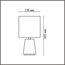 LUMION 8168/1T COUNTY LN25 000 серый, керамика/текстиль Настольная лампа E14 1*40W 220V GIATA, изображение 2