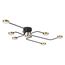 LUMION 6532/99CL LEDIO LN23 220 чёрный, латунь Люстра потолочная LED 100W 3000-6000K 4547Лм 220V FLINT