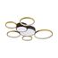 LUMION 5256/99CL LEDIO LN23 000 черный, матовое золото Люстра потолочная диммир. с ДУ LED 126W 8316Лм 220V NORBERT