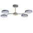 LUMION 5651/72CL LEDIO LN23 275 серый, дерево Люстра потолочная LED 72W 3000-6000K 3253Лм 220V BRAD