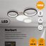 LUMION 5253/64CL LEDIO LN23 245 белый, черный Люстра потолочная диммир. с ДУ LED 64W 4224Лм 220V NORBERT, изображение 3