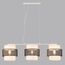 LUMION 8002/3A MODERNI LN25 159 белый, черный металл/металл, текстиль Подвес Е27 3*60W 220V ANIMAISA, изображение 3