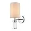 LUMION 6585/1W MODERNI LN25 56 хром/бежевый, металл/текстиль, стекло Бра E14 1*40W 220V ARNIKA, изображение 4