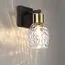 LUMION 6562/1W MODERNI LN25 140 черный, золотой/прозрачный/металл/стекло Бра E27 1*40W 220V ICE, изображение 4