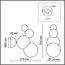 LUMION 6566/1W MODERNI LN25 118 черный/белый матовый/металл/стекло Бра E27 1*40W 220V BLASEN, изображение 2