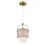 LUMION 6592/1 MODERNI LN25 323 латунь/серый, металл/текстиль, стекло Подвес E14 1*40W 220V JANE, изображение 5