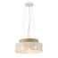 LUMION 6599/3C MODERNI LN25 156 белый/белый, бежевый металл, эко кожа/металл, стекло Подвесной светильник Е27 3*60W 220V BASALTO, изображение 5
