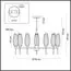 LUMION 6518/7C MODERNI LN23 169 золотой Люстра потолочная G9 7*40W 220V SHIVON, изображение 2