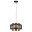 LUMION 8007/3 MODERNI LN25 251 черный/черный, золотой металл/металл, стекло Подвесной светильник Е14 3*40W 220V Zarina