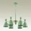 LUMION 3785/6 MODERNI LN19 274 зеленый, золото Люстра E27 6*60W 220V GEMMA, изображение 3