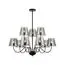 LUMION 6570/9C MODERNI LN25 103 черный/дымчатый/металл/стекло Люстра потолочная G9 9*20W 220V SMOKY, изображение 5