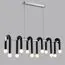 LUMION 5699/12C MODERNI LN23 119 чёрный, хром Люстра потолочная E14 12*60W 220V CASPIAN, изображение 3