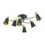 LUMION 3790/6C LOFTI LN19 000 матовый черный, золотой Люстра потолочная E14 6*40W 220V LIAM