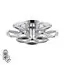 LUMION 8239/9CL LEDIO LN25 000 хром, металл/пластик Люстра потолочная с ПДУ LED 120W 3000-6000K 220V RUANA