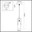 LUMION 3714/1 MODERNI LN19 238 золотой, чёрный Подвес GU10 LED 1*5W 220V CLAIRE, изображение 2