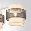 LUMION 8002/3A MODERNI LN25 159 белый, черный металл/металл, текстиль Подвес Е27 3*60W 220V ANIMAISA, изображение 6