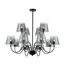 LUMION 6570/12C MODERNI LN25 104 черный/дымчатый/металл/стекло Люстра потолочная G9 12*20W 220V SMOKY, изображение 6