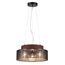 LUMION 6598/3C MODERNI LN25 156 черный/черный. коричневый металл, эко кожа/металл, стекло Подвесной светильник Е27 3*60W 220V BASALTO, изображение 5