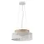LUMION 6599/3C MODERNI LN25 156 белый/белый, бежевый металл, эко кожа/металл, стекло Подвесной светильник Е27 3*60W 220V BASALTO