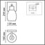 LUMION 6583/1W MODERNI LN25 140 белый, золотой/прозрачный/металл/стекло Бра E27 1*40W 220V ICE, изображение 2