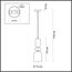 LUMION 5235/1 MODERNI LN23 99 хром Подвес E27 1*60W 220V GILLIAN, изображение 2