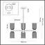 LUMION 6511/6C MODERNI LN23 173 латунь Люстра потолочная E14 6*40W 220V MONROE, изображение 2