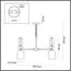 LUMION 5235/5 MODERNI LN23 101 хром Люстра E27 5*40W 220V GILLIAN, изображение 2