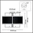 LUMION 8007/6C MODERNI LN25 251 черный/черный, золотой металл/металл, стекло Люстра потолочная Е14 6*40W 220V Zarina, изображение 2