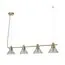 LUMION 6596/4A MODERNI LN25 183 латунь титаниум/прозрачный, металл/стекло Подвес E27 4*60W 220V CORNE