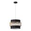 LUMION 8003/1A MODERNI LN25 161 черный/черный, золотой металл/металл, текстиль Подвес Е27 60W 220V ANIMAISA
