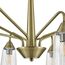 LUMION 6584/8C MODERNI LN25 94 бронза/прозрачный, металл/стекло Люстра потолочная E14 8*40W 220V DOLIANA, изображение 3