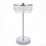 LUMION 8253/1TL LEDIO LN25 393 серебро/белый/прозрачный, металл/акрил Настольная лампа LED 7W 4000К 220V SATIANA