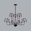 LUMION 6570/9C MODERNI LN25 103 черный/дымчатый/металл/стекло Люстра потолочная G9 9*20W 220V SMOKY, изображение 4