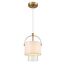 LUMION 6593/1 MODERNI LN25 324 латунь/белый, металл/текстиль, стекло Подвес E14 1*40W 220V JANE, изображение 5