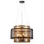 LUMION 8007/6 MODERNI LN25 251 черный/черный, золотой металл/металл, стекло Люстра подвесная Е14 6*40W 220V Zarina, изображение 5