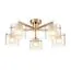 LUMION 6587/5C MODERNI LN25 91 золото/прозрачный, металл/стекло Люстра потолочная E14 5*40W 220V VERDI, изображение 4
