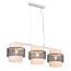 LUMION 8002/3A MODERNI LN25 159 белый, черный металл/металл, текстиль Подвес Е27 3*60W 220V ANIMAISA, изображение 4